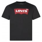 T-shirt Levi's® Batwing Grande Taille coton droite avec manches courtes et col rond noir