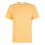 T-shirt col rond Tom Tailor avec manches courtes orange chiné