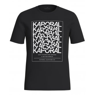 T-shirt col rond Kaporal en coton avec manches courtes bordeaux