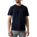 T-shirt col rond Kaporal en coton biologique avec manches courtes bleu marine
