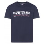 T-shirt à manches courtes French Dude en coton biologique marine