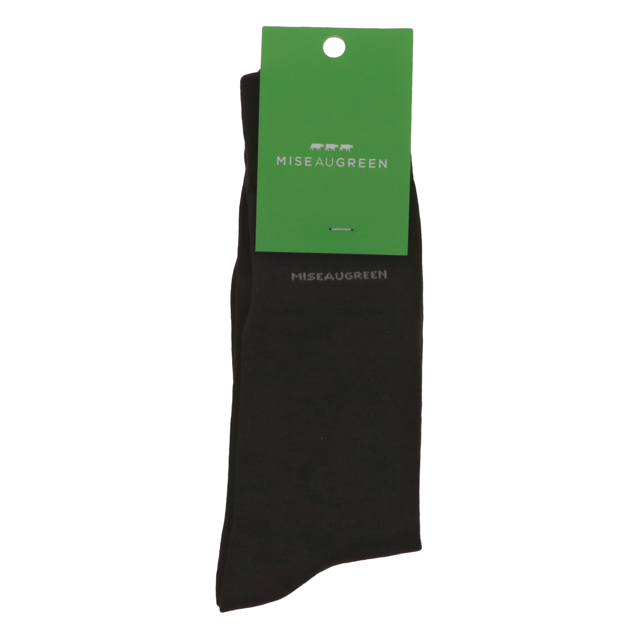 chaussettes hautes mise au green marrons avec nom de la marque