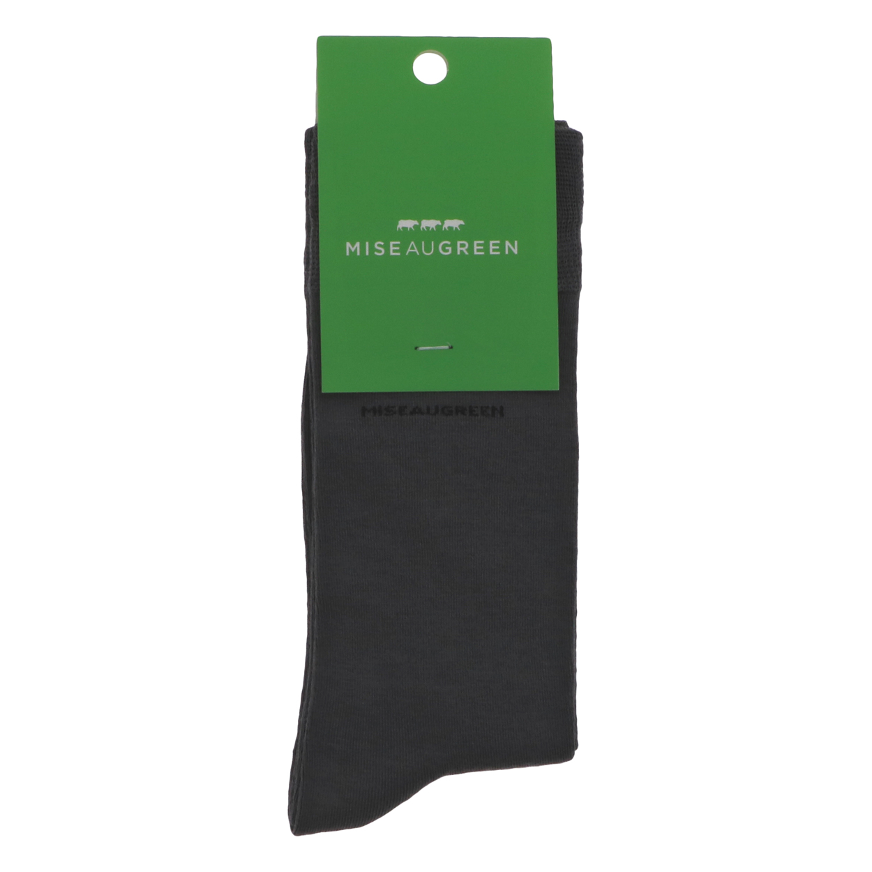 chaussettes hautes mise au green grises avec nom de la marque