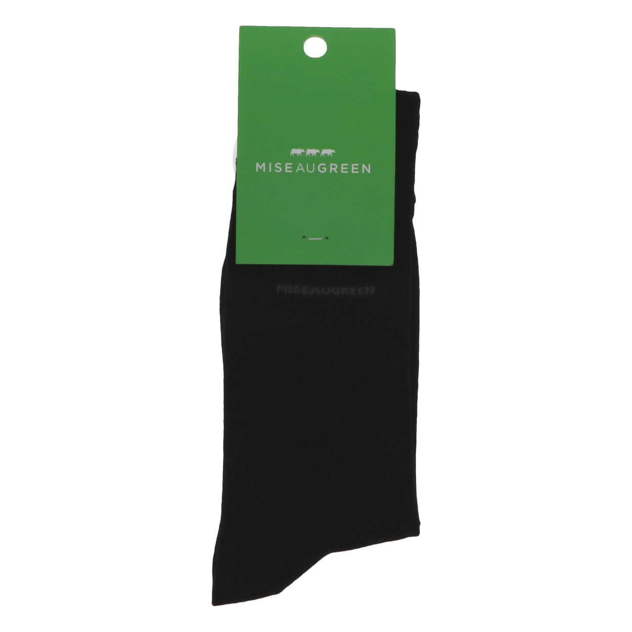 chaussettes hautes mise au green noires avec nom de la marque
