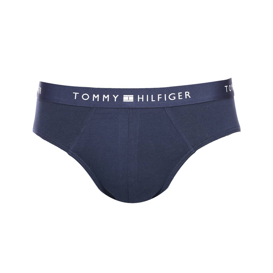 Slip Tommy Hilfiger en coton stretch bleu marine à ceinture bleu marine