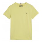 T-shirt Junior Garçon Tommy Hilfiger coton avec manches courtes et col rond jaune