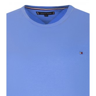 Tee-shirt coupe droite Tommy Hilfiger Big & Tall Grande Taille en coton bleu petit logo brodé