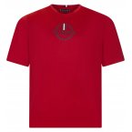 Tee-shirt col rond Tommy Hilfiger Big & Tall Grande Taille en coton rouge imprimé poitrine