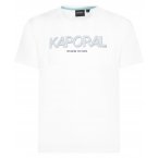 T-shirt col rond Junior Garçon Kaporal en coton avec manches courtes blanc