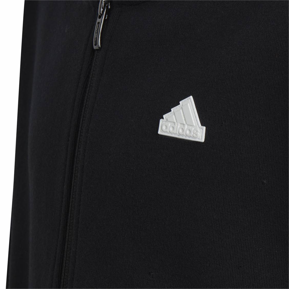 Sweat Adidas Junior Trefoil en coton mélangé noir floqué en blanc | Rue Des  Hommes
