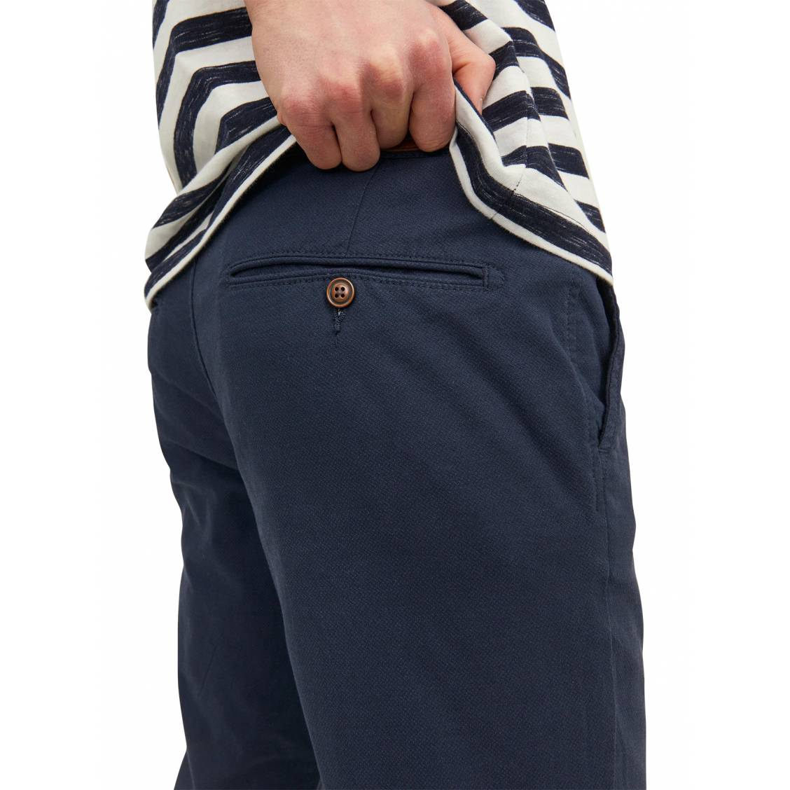 CHINO HOMME MARINE MARCO LONGUEUR 34