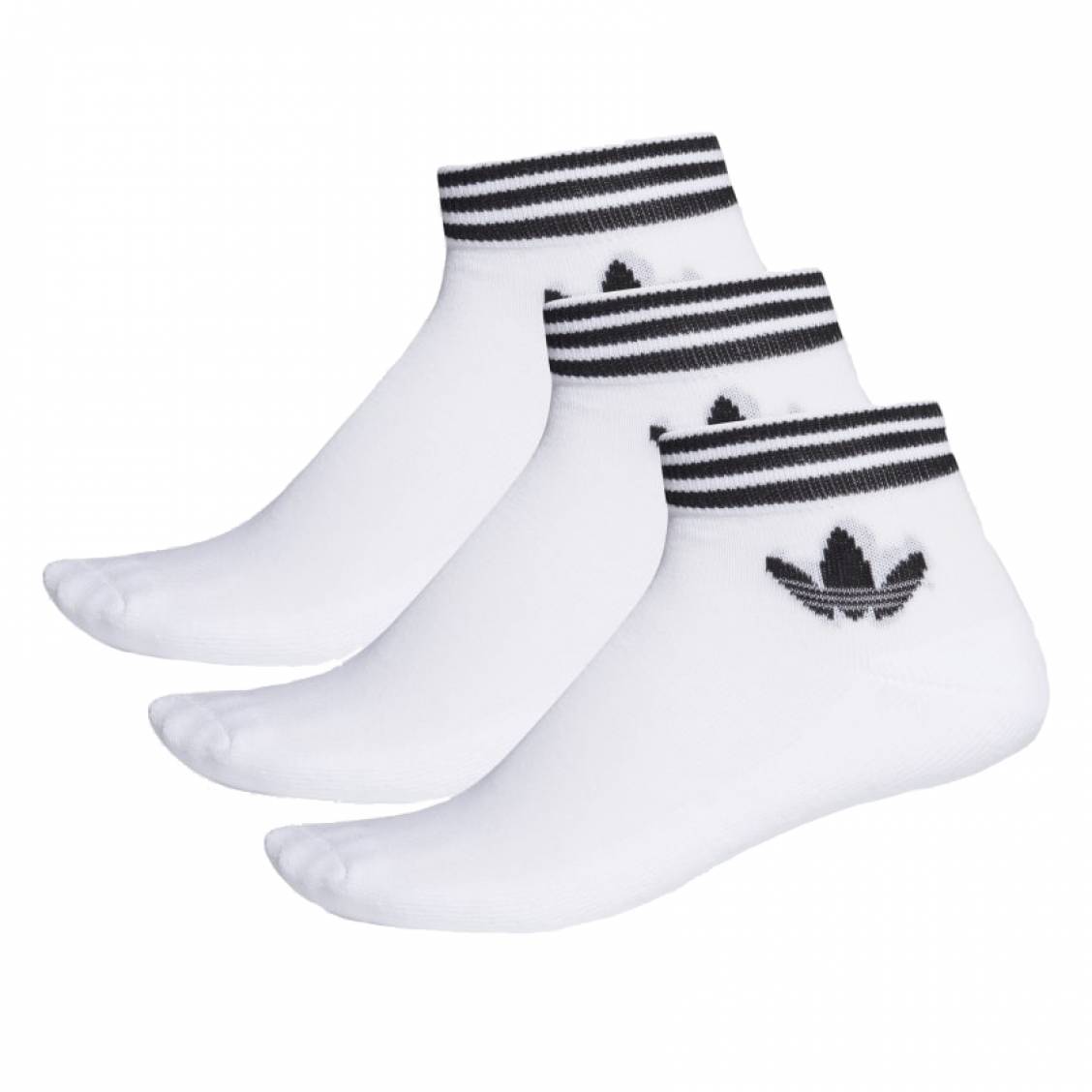 Chaussettes unies (lot de 3 paires) - Blanc adidas